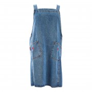 Denim Apron | Apple Embroidery